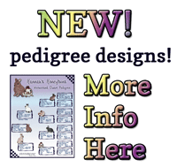 Custom rabbit pedigree design